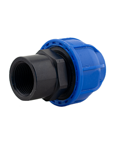 Sicomat Aluminium straight connector R202 - 20 mm x 1/2 female.