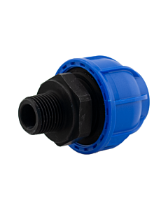 Sicomat Aluminium straight connector R203 - 20 mm x 1/2 male.