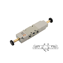 Metal Work solenoid operate 5/3 valve SOV 36 SOS CC